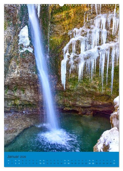 Produktbild: Wo der Wildbach rauscht im Allg&auml;u (Wandkalender 2026 DIN A2 hoch), CALVENDO Monatskalender