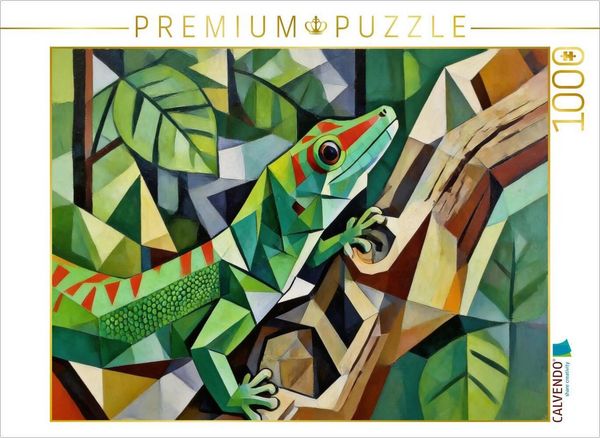 CALVENDO Puzzle Gecko | 1000 Teile Lege-Größe 64x48cm Foto-Puzzle für glückliche Stunden
