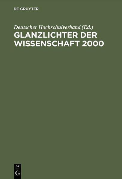 Produktbild: Glanzlichter der Wissenschaft 2000