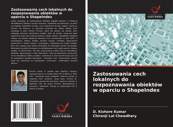Produktbild: Zastosowania cech lokalnych do rozpoznawania obiekt&oacute;w w oparciu o ShapeIndex