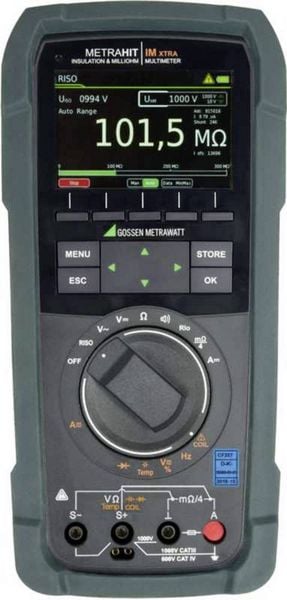 Produktbild: Gossen Metrawatt M273S Hand-Multimeter, Hochpr&auml;zisions-Messger&auml;t kalibriert (DAkkS-akkreditiertes Labor) digital Datenlogger CAT III 1000 V, CAT IV