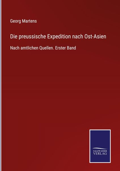 Produktbild: Die preussische Expedition nach Ost-Asien