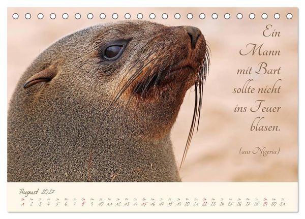 Produktbild: AFRIKA mit einem Hauch von Poesie (Tischkalender 2027 DIN A5 quer), CALVENDO Monatskalender