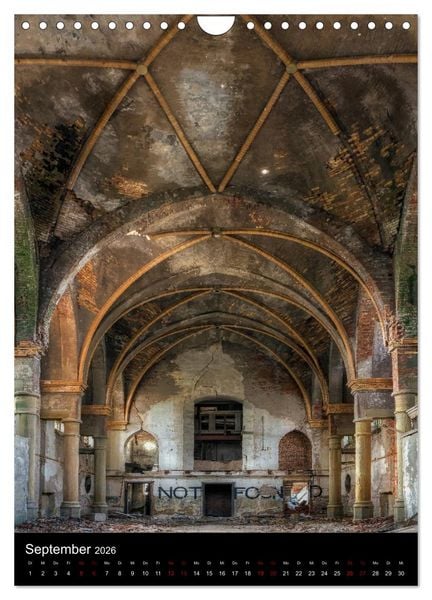 Produktbild: Lost Places - Verlassene Kirchen (Wandkalender 2026 DIN A4 hoch), CALVENDO Monatskalender