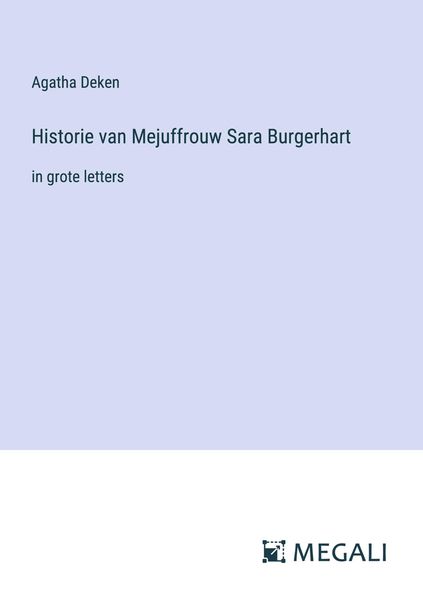 Produktbild: Historie van Mejuffrouw Sara Burgerhart