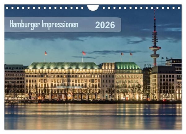 Produktbild: Hamburger Impressionen 2026 (Wandkalender 2026 DIN A4 quer), CALVENDO Monatskalender