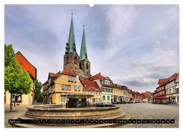 Produktbild: Quedlinburg - Welterbestadt im Harz (Wandkalender 2027 DIN A2 quer), CALVENDO Monatskalender