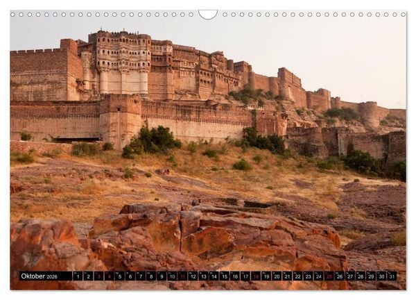 Produktbild: Indien - Rajasthan (Wandkalender 2026 DIN A3 quer), CALVENDO Monatskalender