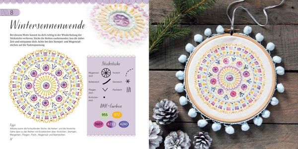 Produktbild: Farbenfrohe Mandalas sticken