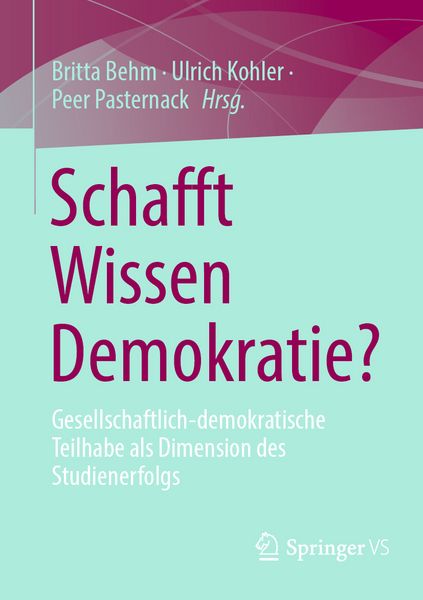 Produktbild: Schafft Wissen Demokratie?