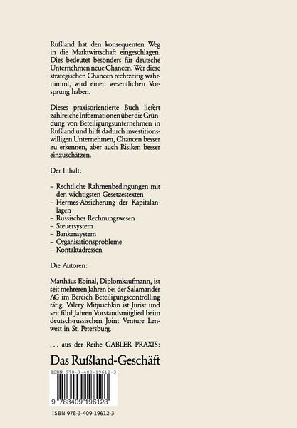 Produktbild: Das Ru&szlig;land-Gesch&auml;ft