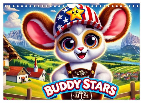 Buddy Stars - Abenteuer für Kinder (Wandkalender 2026 DIN A4 quer), CALVENDO Monatskalender