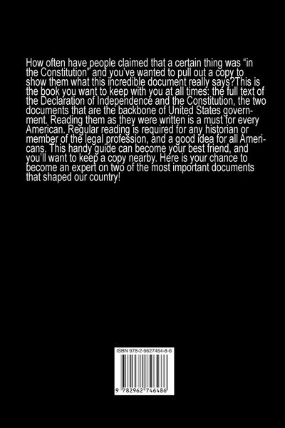 Produktbild: The Constitution and the Declaration of Independence