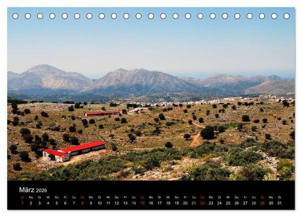 Produktbild: Insel Kreta (Tischkalender 2026 DIN A5 quer), CALVENDO Monatskalender