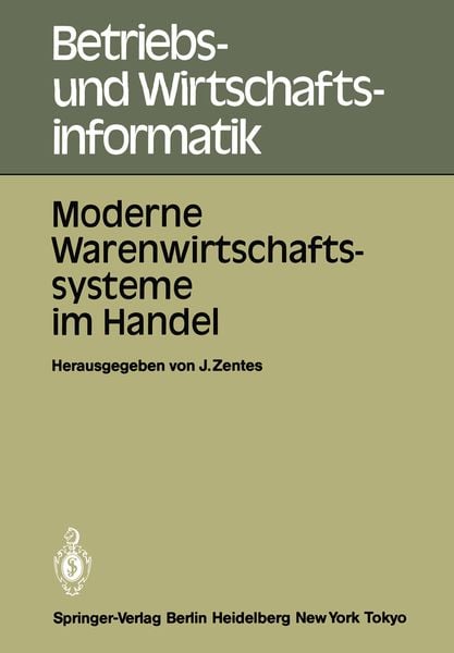 Moderne Warenwirtschaftssysteme im Handel, Taschenbuch von , Springer Berlin, 9783540156642