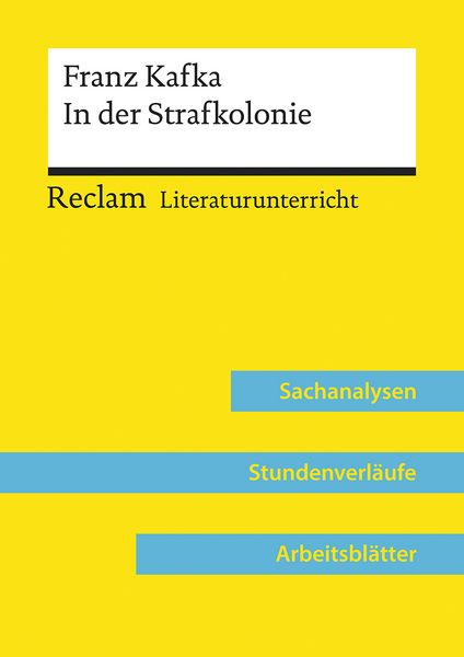 Produktbild: Franz Kafka: In der Strafkolonie (Lehrerband)