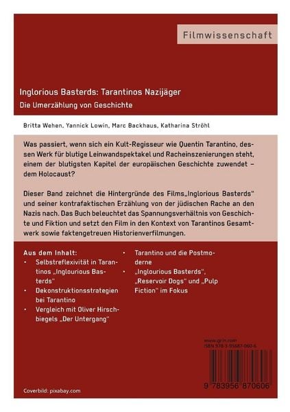 Produktbild: Inglorious Basterds: Tarantinos Nazij&auml;ger. Die Umerz&auml;hlung von Geschichte
