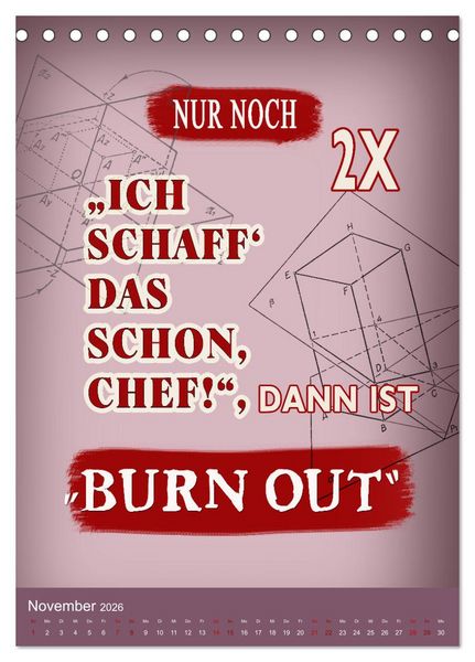 Produktbild: B&uuml;ro und so ... (Tischkalender 2026 DIN A5 hoch), CALVENDO Monatskalender