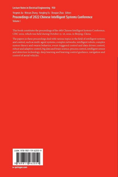 Produktbild: Proceedings of 2022 Chinese Intelligent Systems Conference