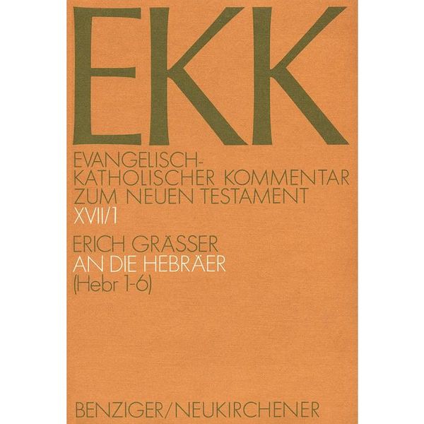 Produktbild: Evangelisch-Katholischer Kommentar zum Neuen Testament (EKK) / Der Brief an die Hebr&auml;er