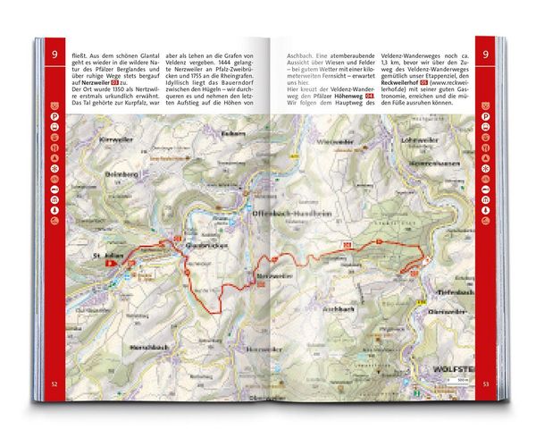 Produktbild: KOMPASS Wanderf&uuml;hrer Nordpf&auml;lzer Bergland, Rheinhessen, 50 Touren