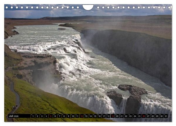 Produktbild: Wasserf&auml;lle Islands (Wandkalender 2026 DIN A4 quer), CALVENDO Monatskalender