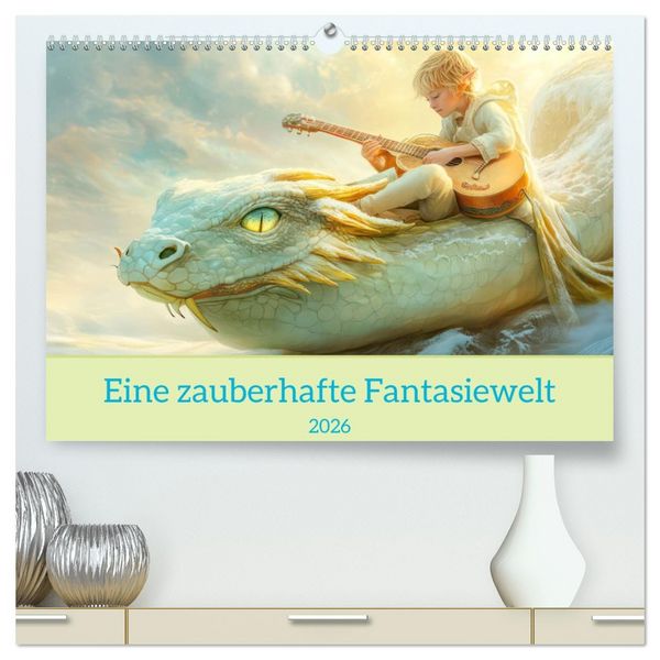 Produktbild: Eine zauberhafte Fantasiewelt (hochwertiger Premium Wandkalender 2026 DIN A2 quer), Kunstdruck in Hochglanz