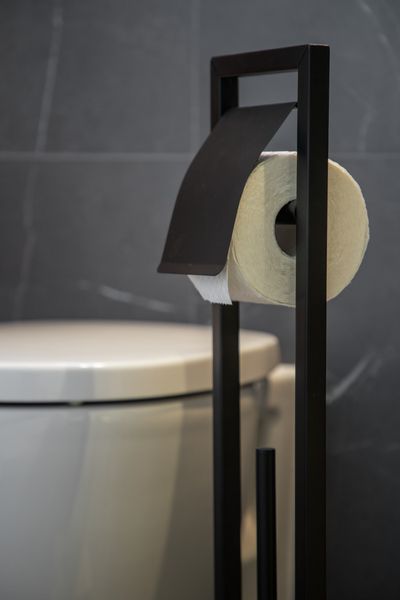 Produktbild: WC-B&uuml;rstenhalter Mod. Bambusa, Stand WC-Garnitur aus Bambus