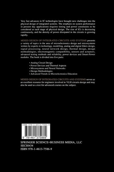 Produktbild: Mixed Design of Integrated Circuits and Systems