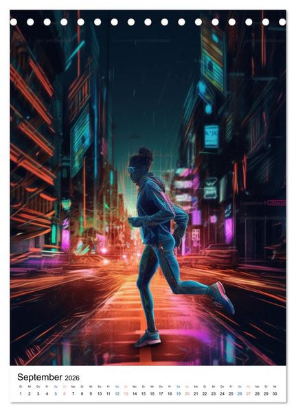 Produktbild: Laufkunst. (Tischkalender 2026 DIN A5 hoch), CALVENDO Monatskalender