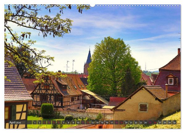 Produktbild: Bienvenue &agrave; Wissembourg. Spaziergang durch Wei&szlig;enburg im Elsass (Wandkalender 2026 DIN A2 quer), CALVENDO Monatskalender