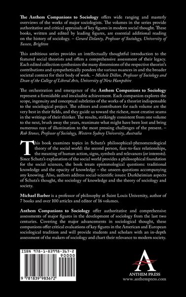 Produktbild: The Anthem Companion to Alfred Schutz