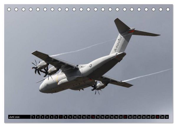 Produktbild: Augenblicke in der Luft: Airbus A400M (Tischkalender 2026 DIN A5 quer), CALVENDO Monatskalender