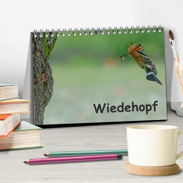 Produktbild: Wiedehopf (Tischkalender 2026 DIN A5 quer), CALVENDO Monatskalender