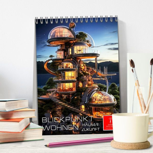 Produktbild: Blickpunkt Wohnen H&auml;user Zukunft (Tischkalender 2026 DIN A5 hoch), CALVENDO Monatskalender