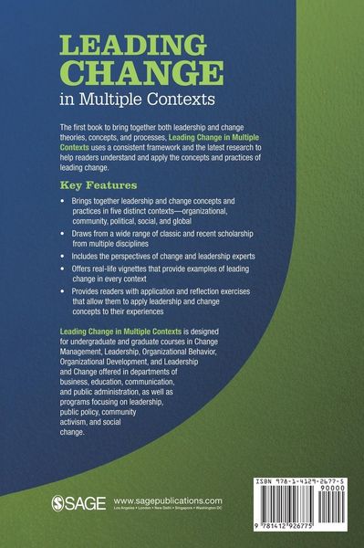 Produktbild: Leading Change in Multiple Contexts