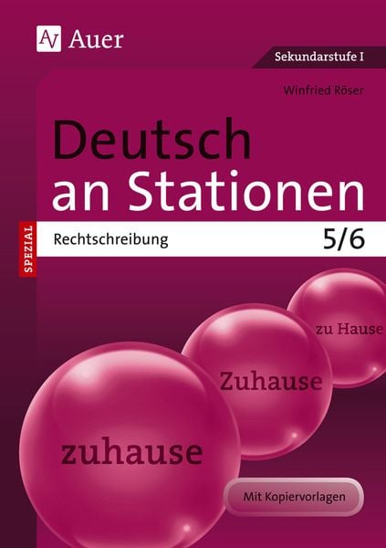 Produktbild: Deutsch an Stationen spezial Rechtschreibung 5-6