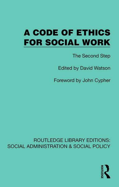 Produktbild: A Code of Ethics for Social Work