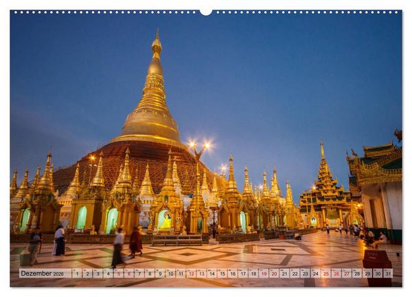 Produktbild: Myanmar - Reise durch das alte Burma (Wandkalender 2026 DIN A2 quer), CALVENDO Monatskalender