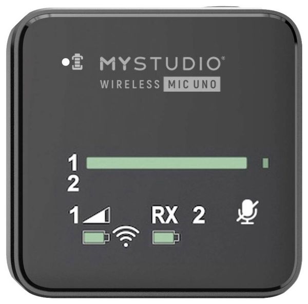 Produktbild: Ansteck Studiomikrofon Easypix MyStudio Mic UNO &Uuml;bertragungsart (Details):Kabelgebunden, Funk inkl. Windschutz, inkl. Mikrofoncase