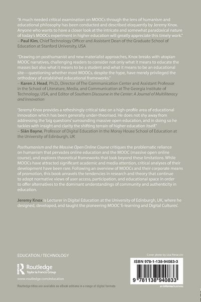 Produktbild: Posthumanism and the Massive Open Online Course