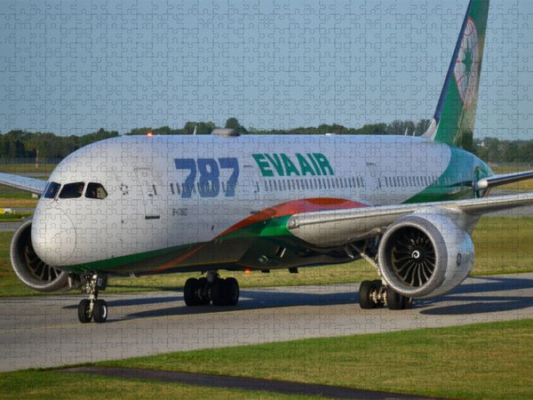 Produktbild: CALVENDO Puzzle EVA Air B787 | 2000 Teile Lege-Gr&ouml;&szlig;e 90x67cm Foto-Puzzle f&uuml;r gl&uuml;ckliche Stunden