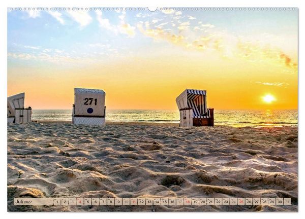 Produktbild: STRANDLUST Nordseeinsel Sylt (Wandkalender 2027 DIN A2 quer), CALVENDO Monatskalender