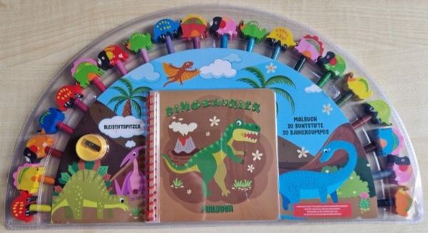 Produktbild: Dinosaurier - Malbuch mit 20 Stiften