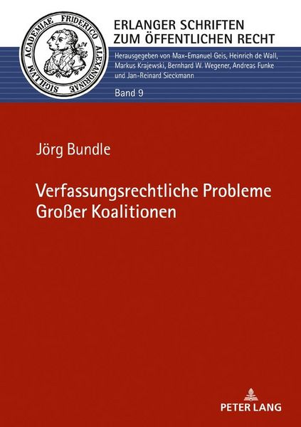 Produktbild: Verfassungsrechtliche Probleme Gro&szlig;er Koalitionen