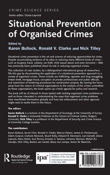 Produktbild: Situational Prevention of Organised Crimes