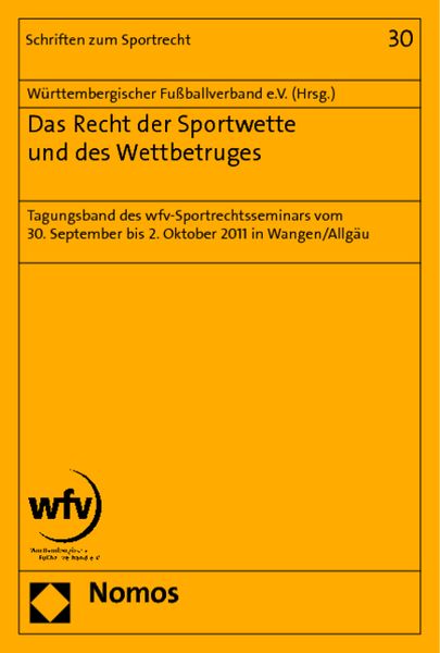 Produktbild: Das Recht der Sportwette und des Wettbetruges