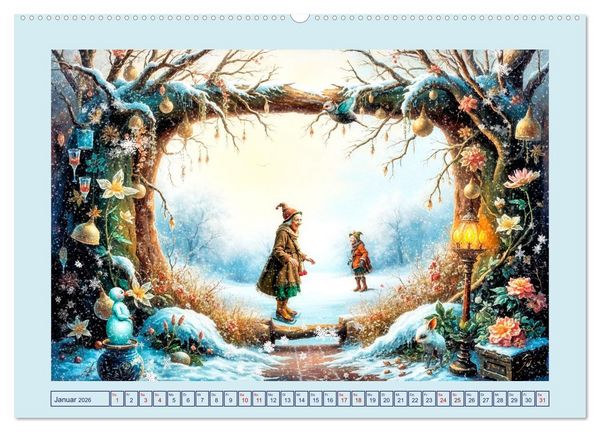 Produktbild: Die geheime Zauberwelt der alten Damen (Wandkalender 2026 DIN A2 quer), CALVENDO Monatskalender
