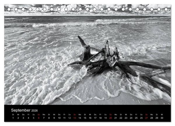 Produktbild: Strandspaziergang an der Ostsee (Tischkalender 2026 DIN A5 quer), CALVENDO Monatskalender