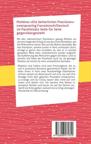 Produktbild: Les Pr&eacute;cieuses ridicules / Die l&auml;cherlichen Prezi&ouml;sen: Moli&egrave;re. Franz&ouml;sisch-Deutsch